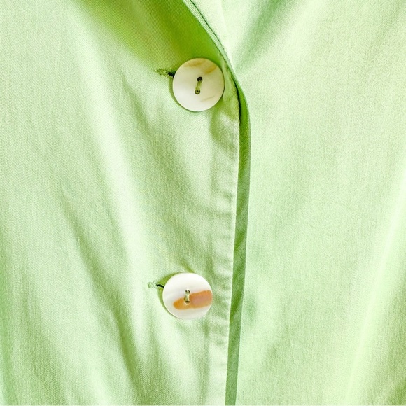 NWT Sleeper Mint Green Button Front Pajama Top Oversized sz Small - Picture 5 of 9